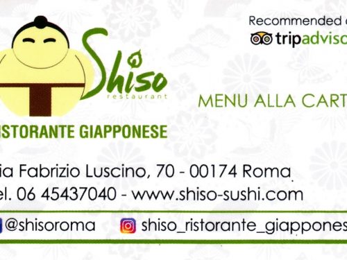 SHISO RISTORANTE GIAPPONESE  ROMA ITALY